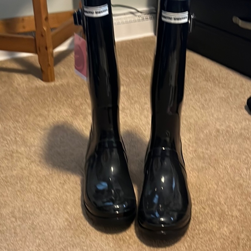 Hunter Women's Black Rain Boots